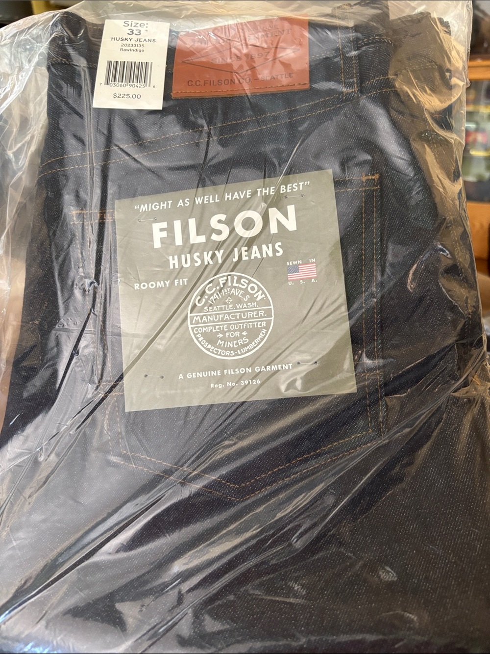 Filson Husky Jeans - Dark Indigo Denim